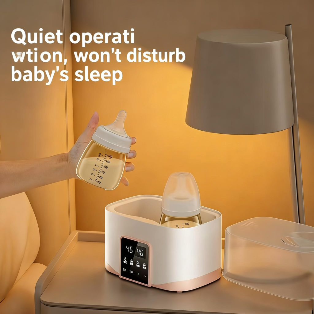 温奶器消毒四合一婴儿暖奶器自动恒温粉色