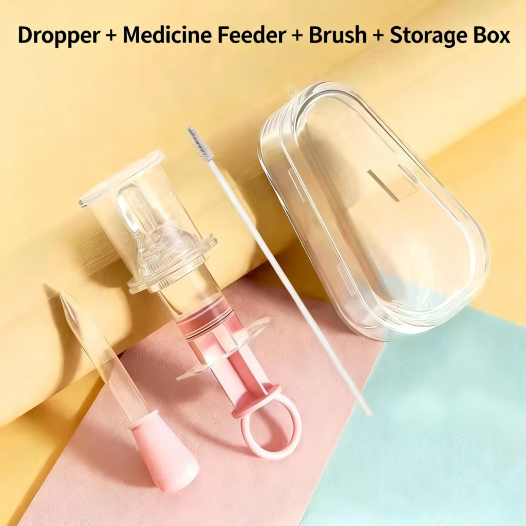 新生婴儿喂药神器防呛滴管式喂药（粉色）女宝