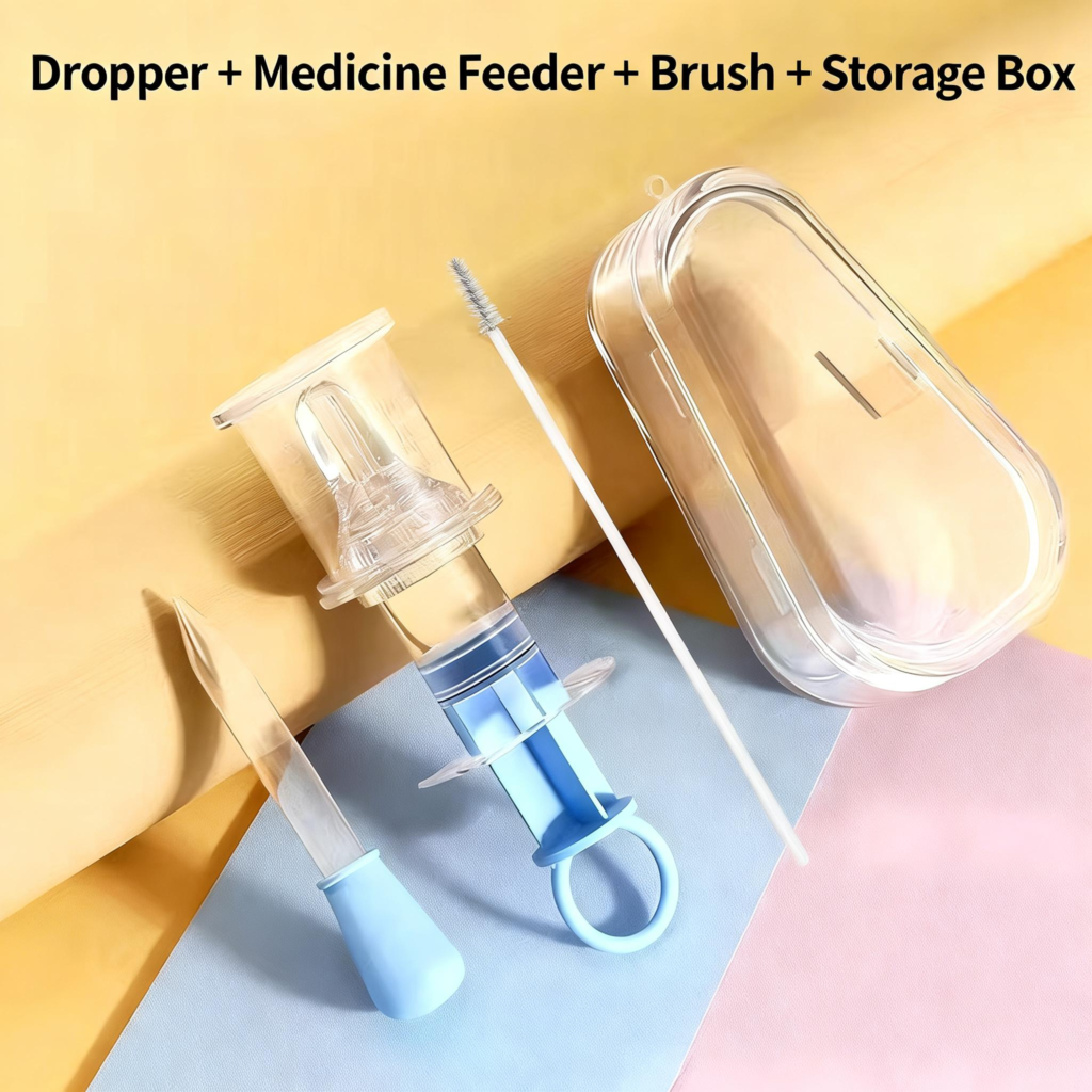 新生婴儿喂药神器防呛滴管式喂药（蓝色）男宝