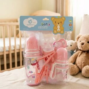 宝宝奶瓶套装粉色